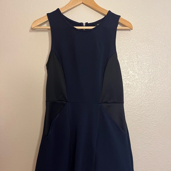 Sold/Not For Sale- Blue and Black Zip-up Tank Dress - Picture 1 of 8